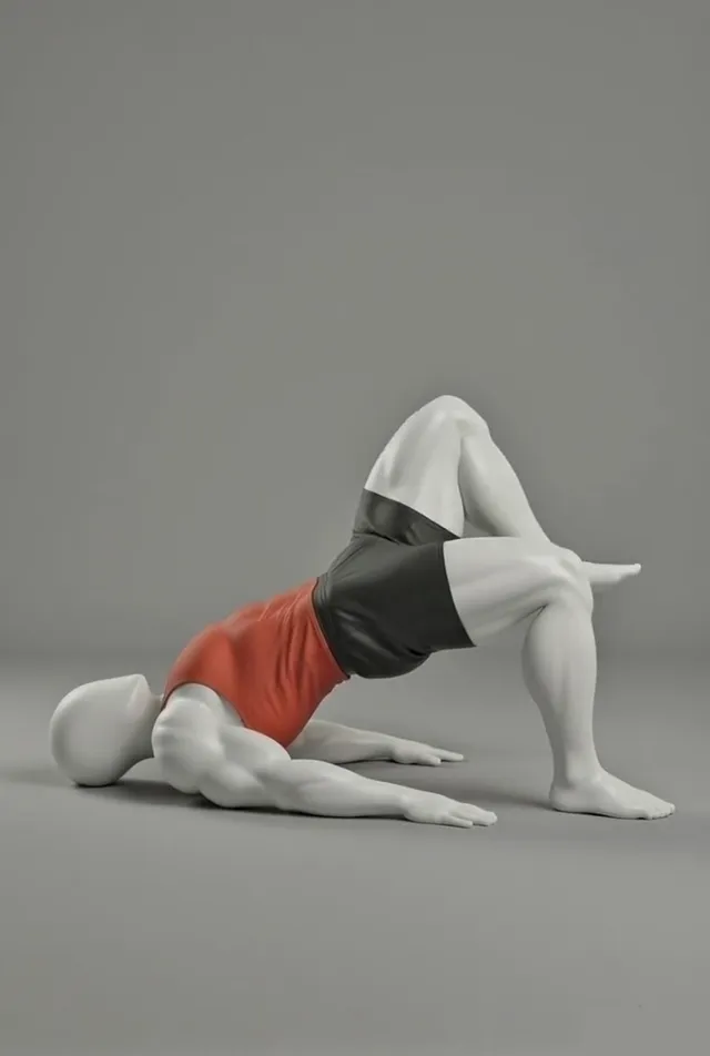 Tek Bacak Glute Bridge — starting position