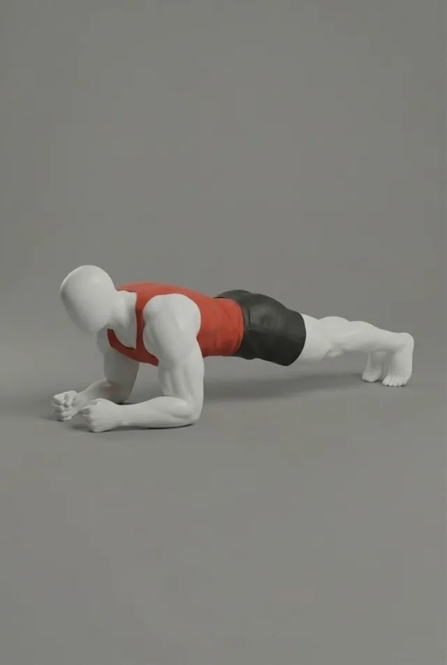 standard plank — starting position