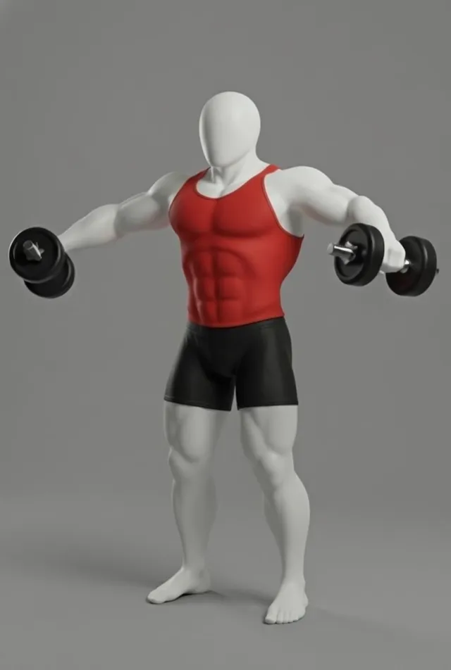 dumbbell biceps curl up — starting position