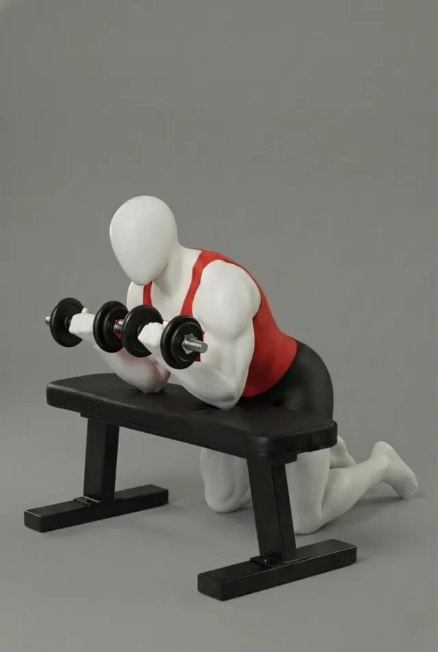 Dumbbell Forearm Curl — starting position