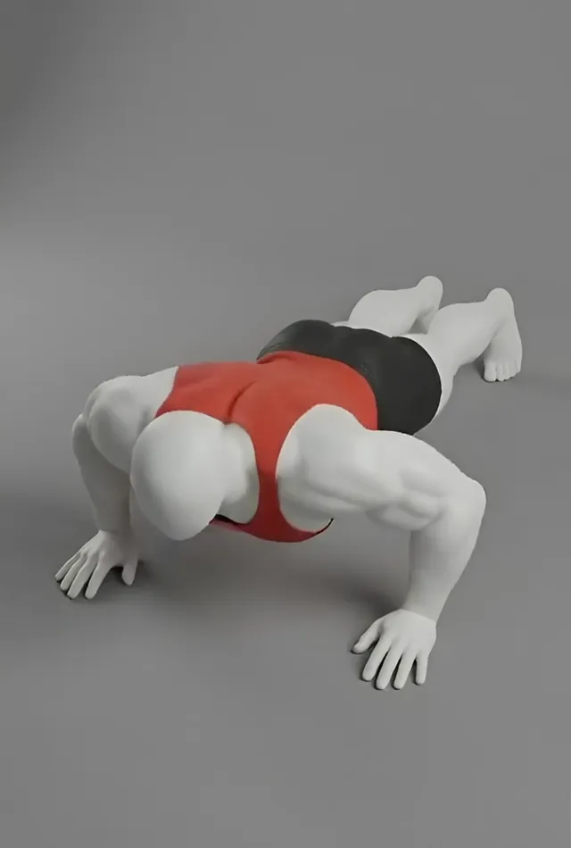 clap push-up — starting position