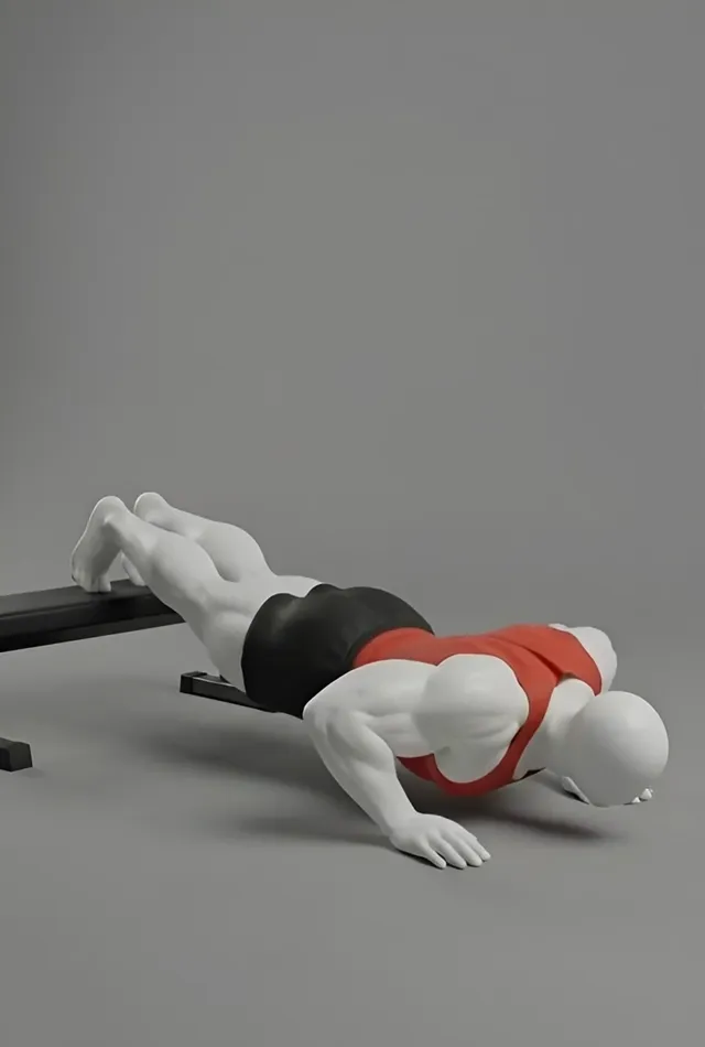 decline push-up — starting position