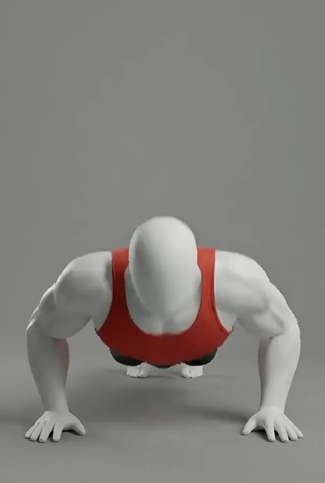 Standart şınav — starting position