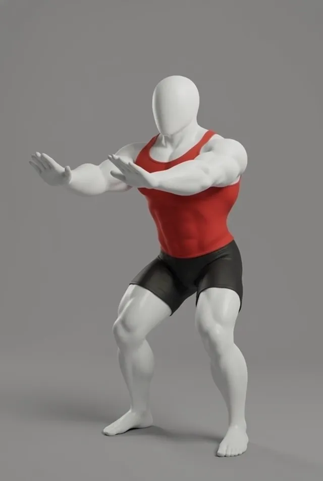 air squat — starting position