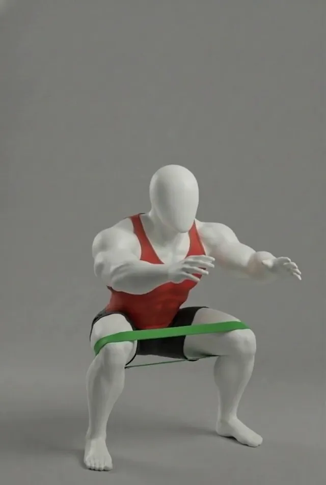 band squat — starting position