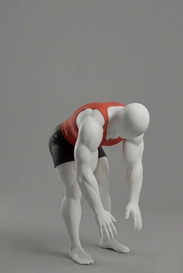 hamstring esnetme — starting position