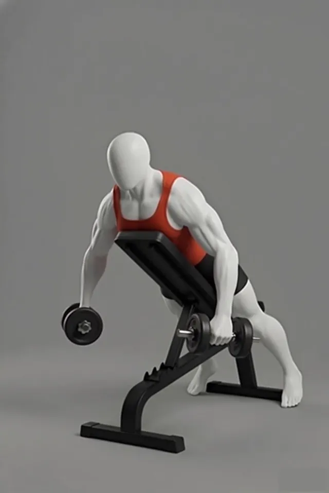 Dumbbell Y-Raise — starting position