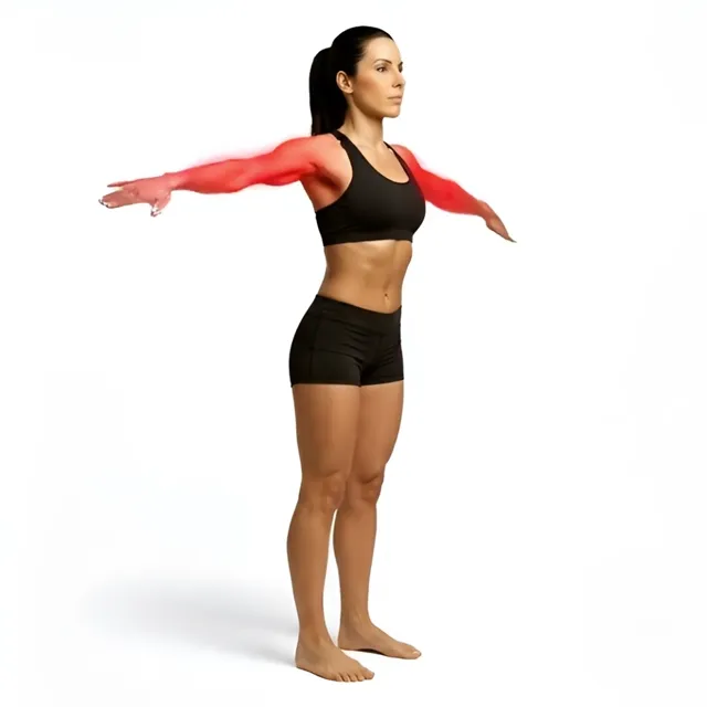 Arm Raise Front Stretch — starting position