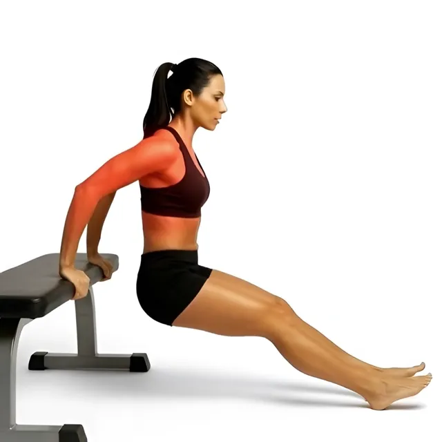 Bench Dips — starting position