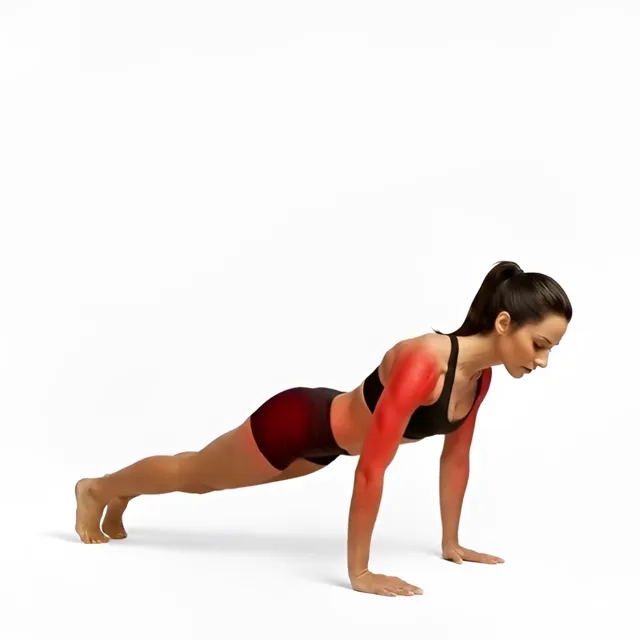 Close Half Push Ups — starting position
