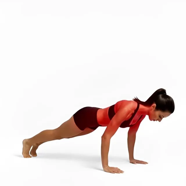 Close Push Ups — starting position