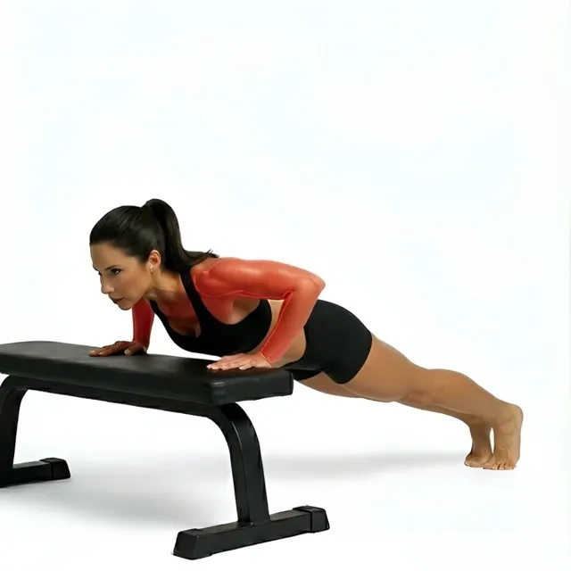 Incline Push Ups — starting position