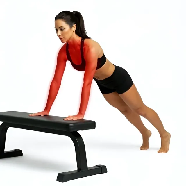 Lonero Incline Push-Up – Close — starting position