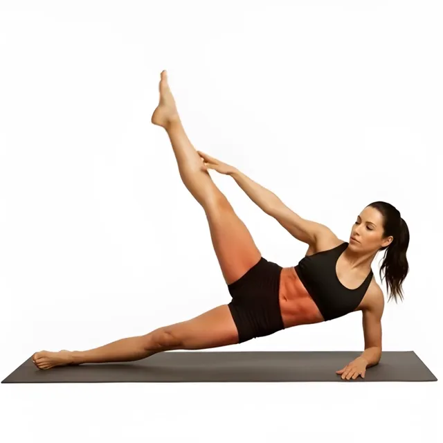 Side Plank With Knee Dive — starting position