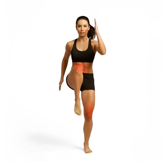 High Knee — starting position
