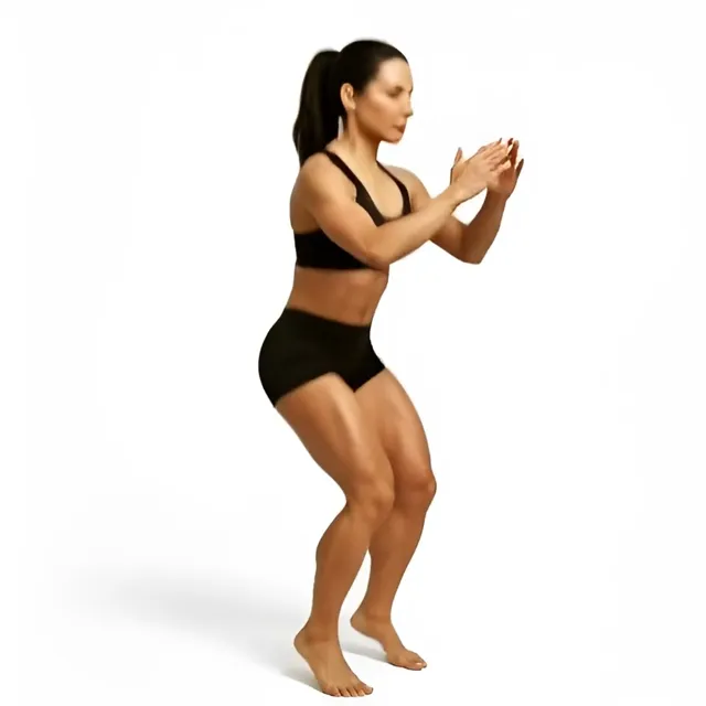 knee tuck jump — starting position