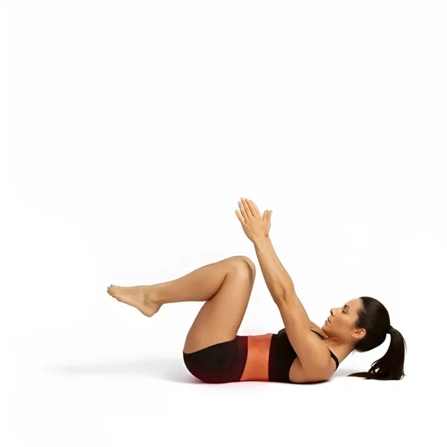 dead bug leg only — starting position