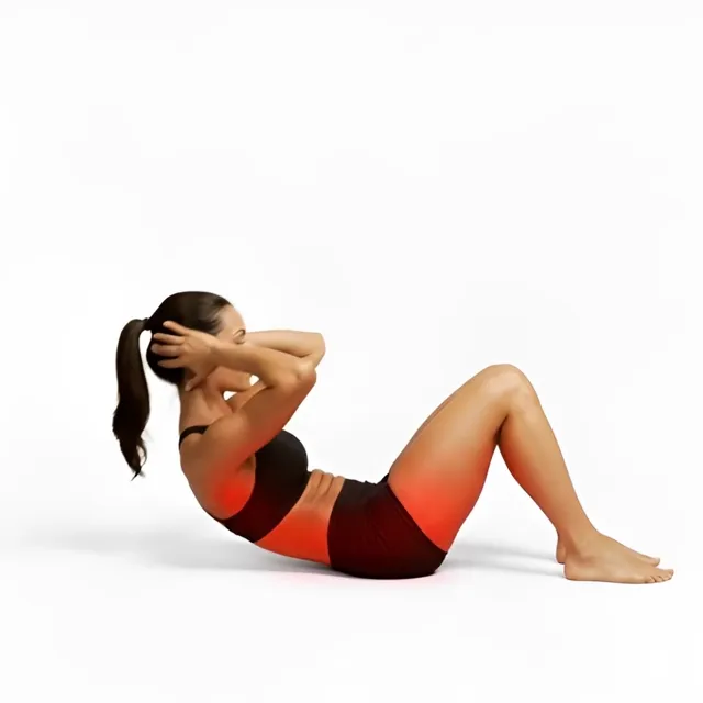 half way crunch — starting position