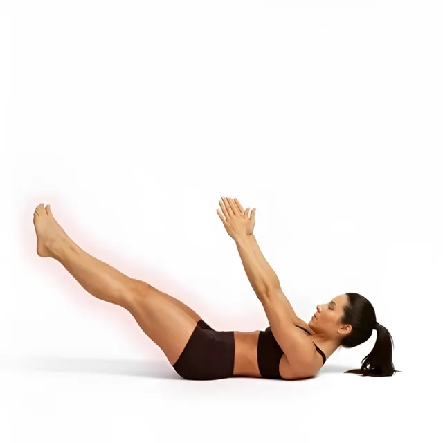 gelişmiş hollow hold — starting position