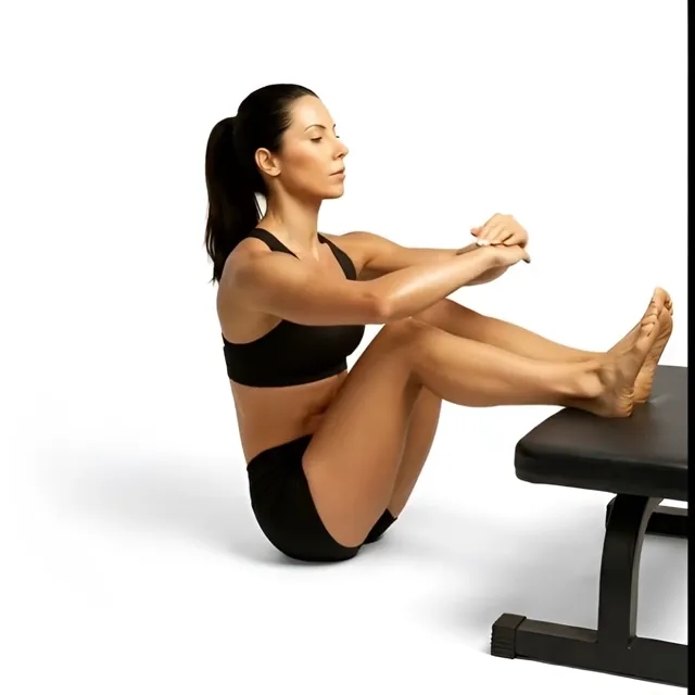 incline sit-up — starting position