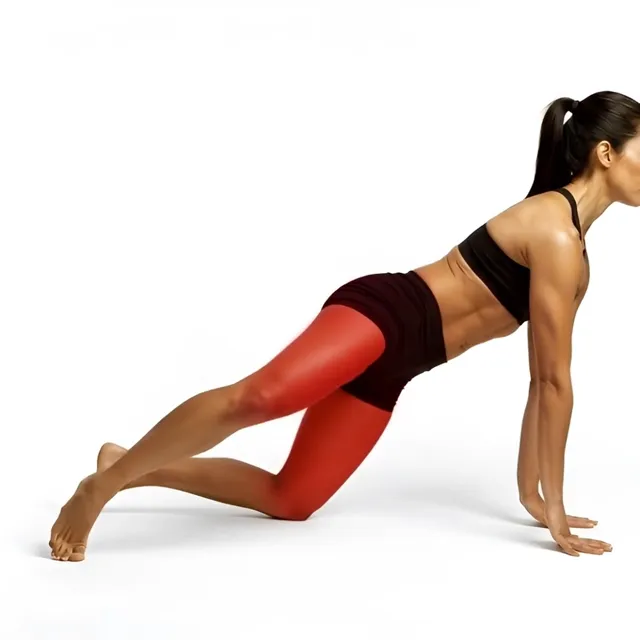 İleri seviye kurbağa pozisyonunda yana kaydırma — starting position