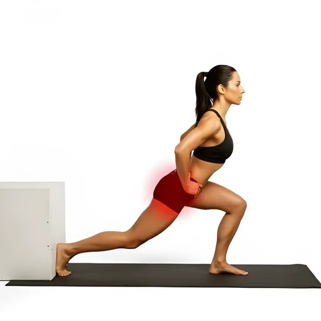 Couch Hip Stretch — starting position