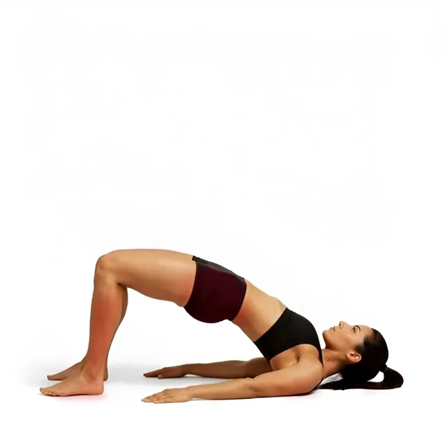 Glute leg lift stretch — starting position