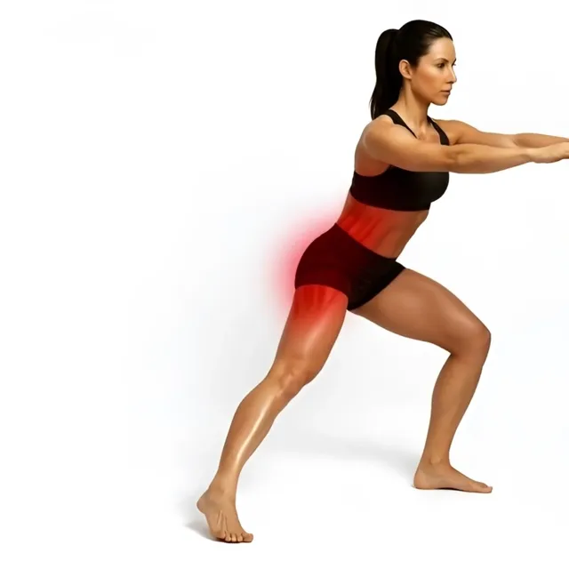 cossack squat slow — starting position