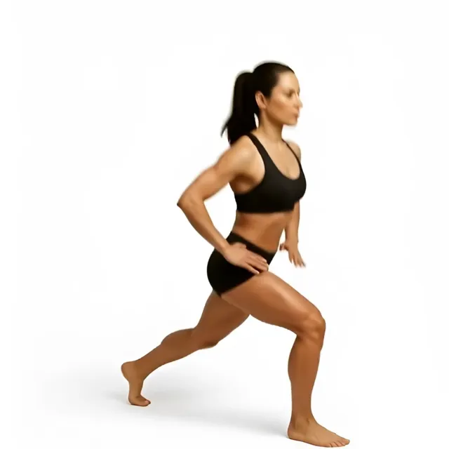 Lonero forward lunges 1 — starting position