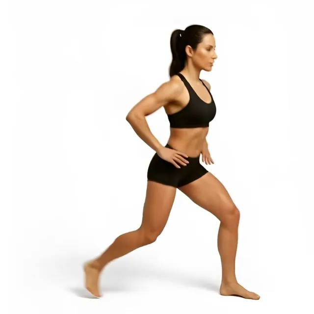 Lonero forward lunges slightly hold — starting position