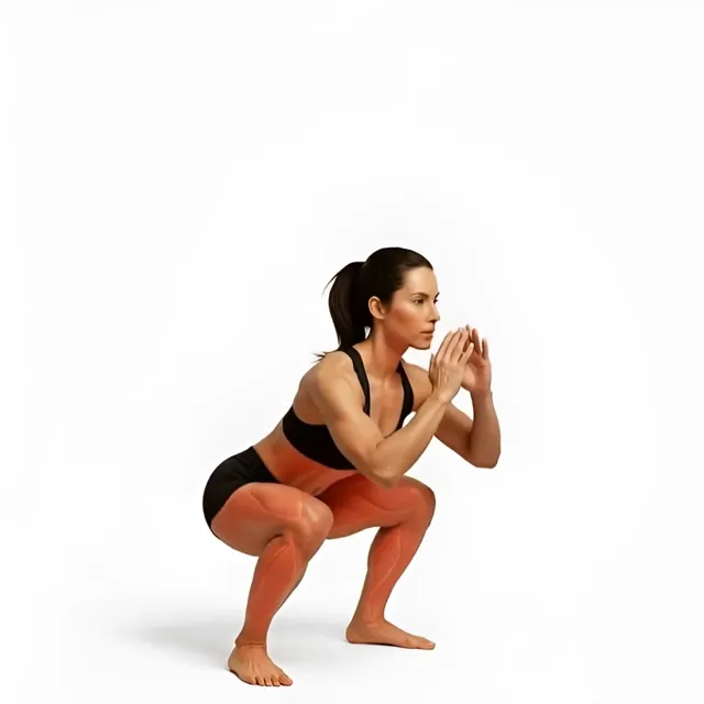 jump squat — starting position