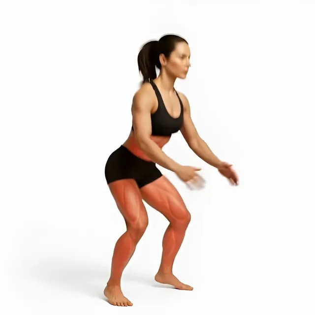 Lonero başlangıç seviyesi jump squat — starting position
