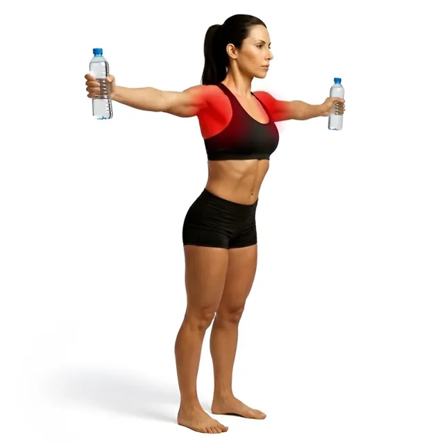 Lonero squat bottle hold — starting position