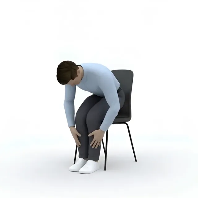 oturarak öne eğilme ve kalça kaldırma — starting position