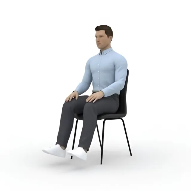 oturduğun yerden çift bacak kaldırma — starting position