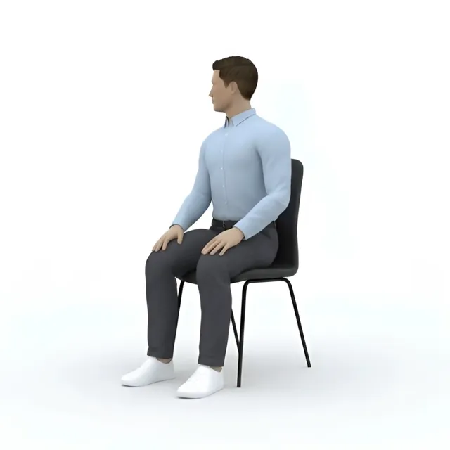 oturarak boyun sağa sola çevirme — starting position
