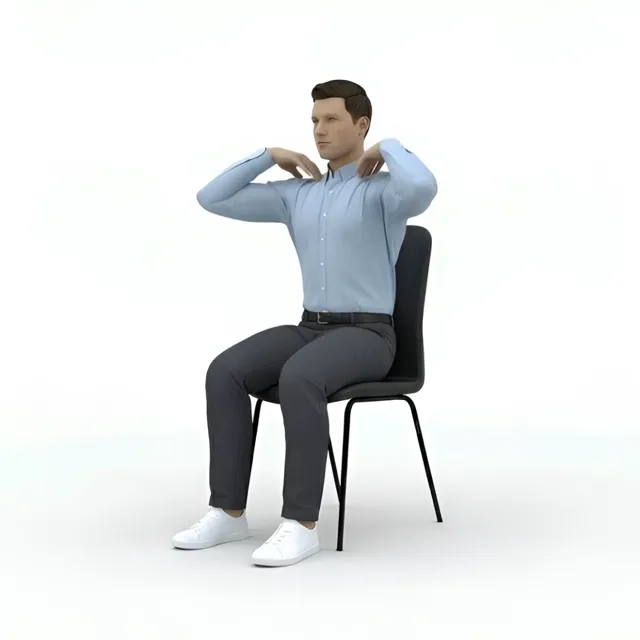 oturarak omuz çevirme — starting position