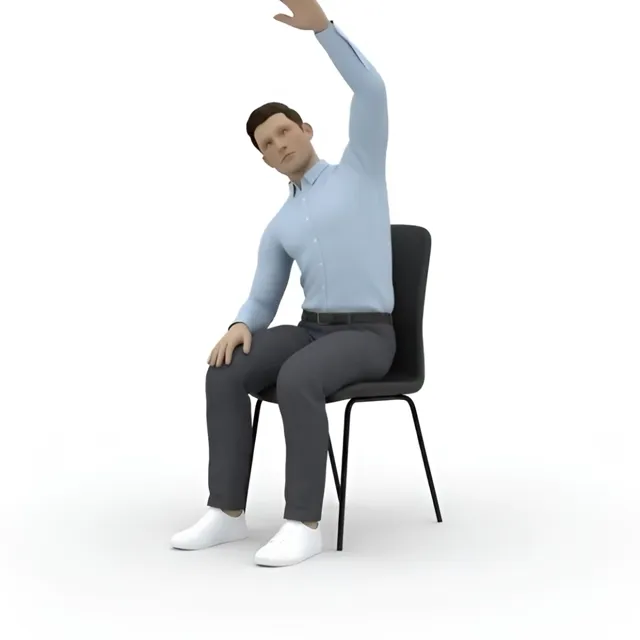 oturarak yan esneme — starting position