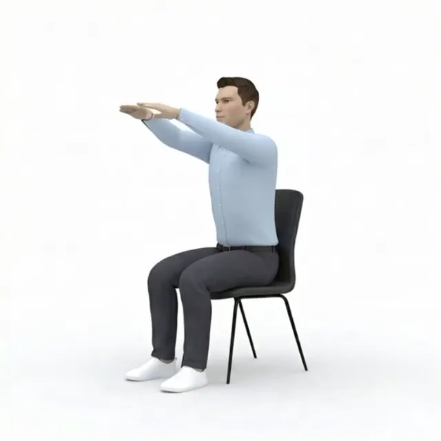 oturarak üst sırt esnetme — starting position
