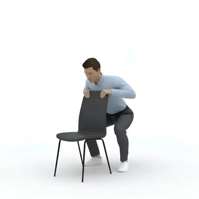 destekli mini squat — starting position