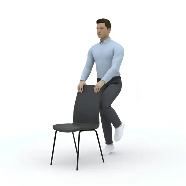 Destekli Yerinde Koşu — starting position