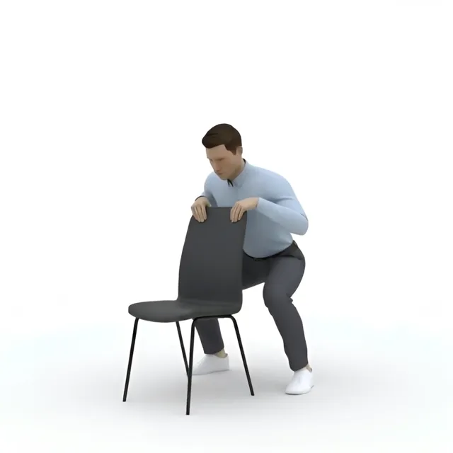 destekli hafif sıçramalı squat — starting position