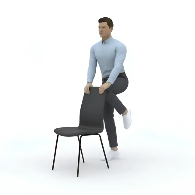 Destekli ayakta yürüyüş — starting position