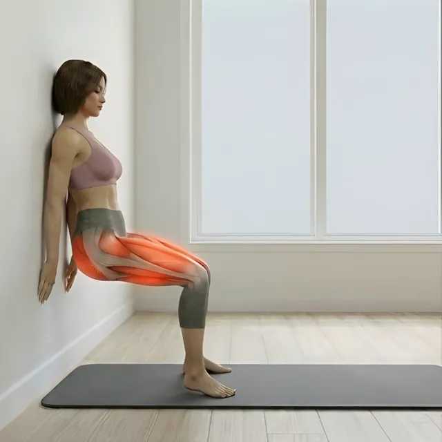 duvarda diz çekme (wall marching) — starting position