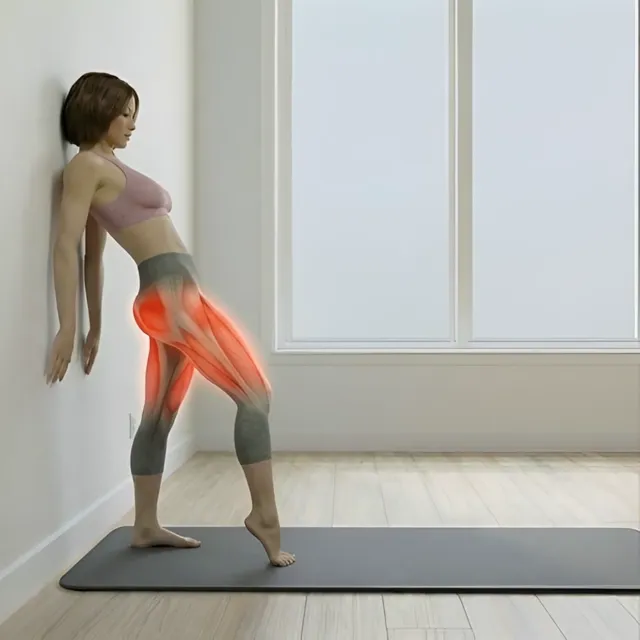 Duvar Destekli Glute Esnetme — starting position