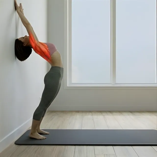 Duvar destekli üst sırt esnetme versiyon 1 — starting position