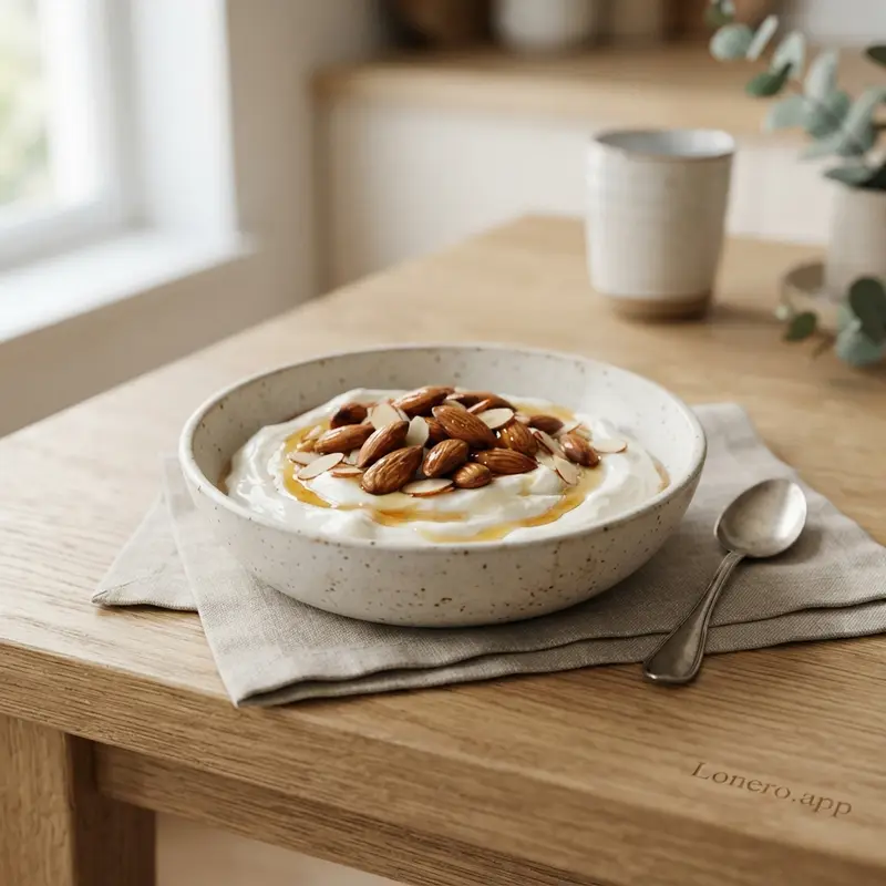 Protein-Packed Greek Yogurt and Almond Bowl