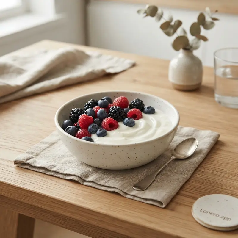 Simple Yogurt and Berry Snack Cup